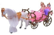 Карета для принцессы с лошадью и куклой 209A